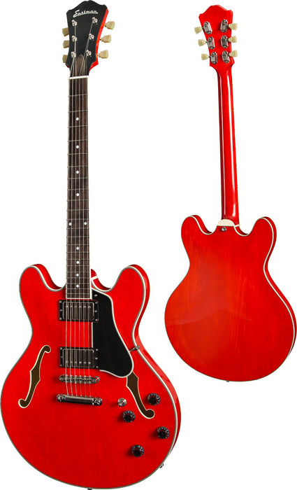 Eastman T386-RED Thinline Electric Guitar - Red
