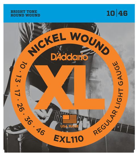 DAddario EXL110 10-46 Nickel Wound Regular Light Electric Guitar String Set