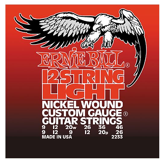 Ernie Ball Nickel Wound 12 String Light Electric Guitar Strings