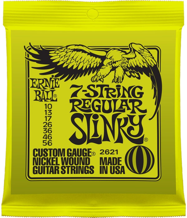 Ernie Ball 7 String Regular Slinky 10-56 Nickel Wound Electric Guitar Strings