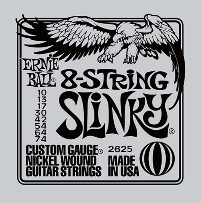 Ernie Ball 8 String Slinky 10-74 Nickel Wound Electric Guitar Strings