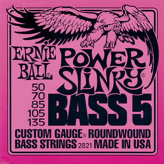 Ernie Ball 5 String Power Slinky 50-135 Nickel Wound Electric Bass Strings