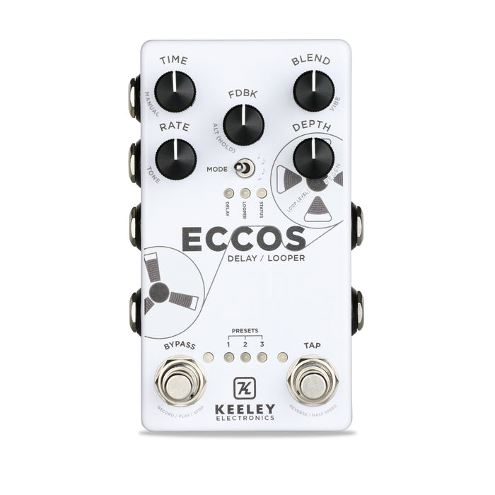 Keeley Eccos True Stereo Delay And Looper Pedal