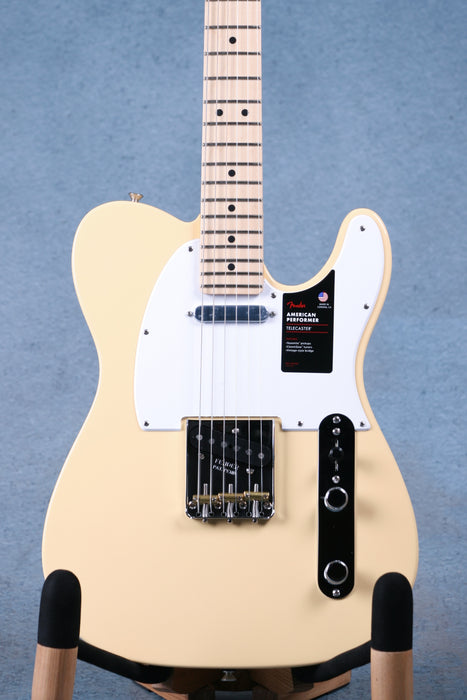 Fender American Performer Telecaster Maple Fingerboard - Vintage White - US210045113