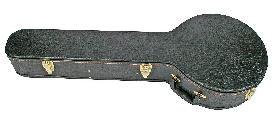 V-Case HC290 Shaped 5 String Banjo Case Black Vinyl Covered P