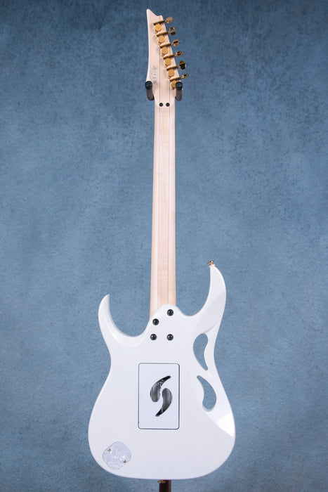 Ibanez PIA3761 SLW Steve Vai Signature Electric Guitar - Stallion White - F2221556