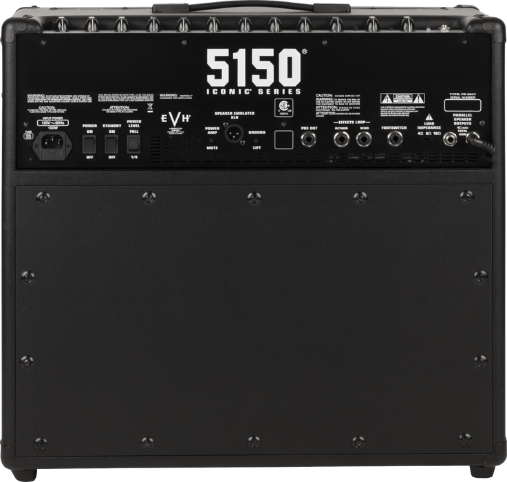 EVH 5150 Iconic Series 40W 6L6 1x12 Combo Guitar Amplifier - Black