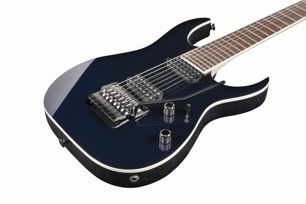 Ibanez RG2027XL DTB Electric Guitar w/Case - Dark Tide Blue