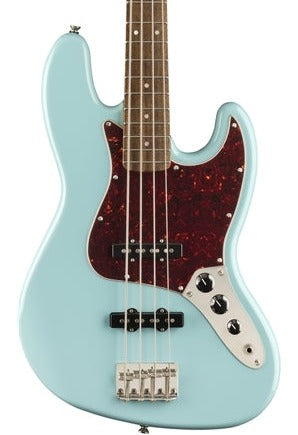 Squier Classic Vibe 60s Jazz Bass Laurel Fingerboard Electric Bass Guitar - Daphne Blue