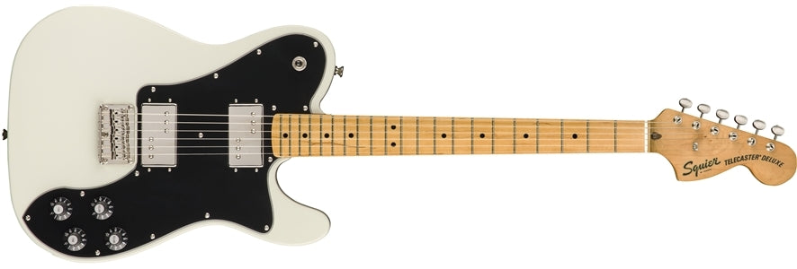 Squier Classic Vibe 70s Telecaster Deluxe Maple Fingerboard Electric Guitar - Olympic White
